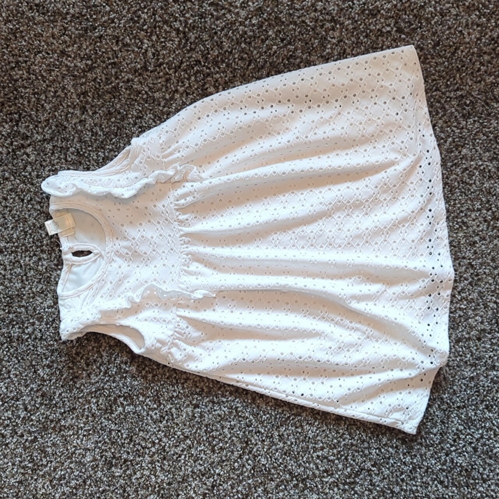 White eyelet dress